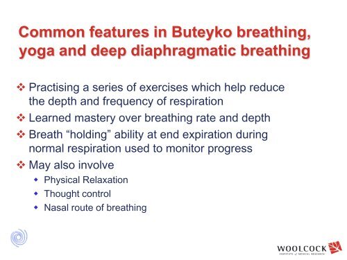 Breathing Exercises for Asthma : Evidence and Practice