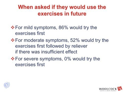 Breathing Exercises for Asthma : Evidence and Practice