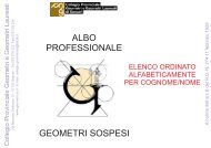 Albo Professionale - Collegio dei Geometri della provincia di Sassari