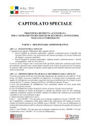 Capitolato Speciale - fareonline.it