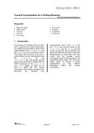 Current Consumption for a Polling Receiver - Server application notes