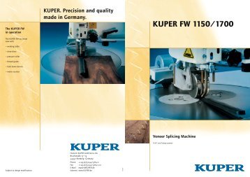 KUPER. Precision and quality made in Germany. - Surplex