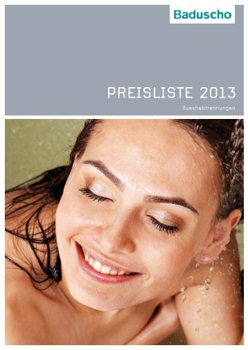 Baduscho Preisliste 2013