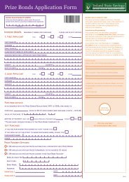 Prize Bonds Application Form