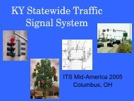 Statewide Kentucky Traffic Signal System - ITS Midwest