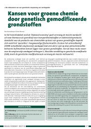 Kansen voor groene chemie door  genetisch gemodificeerde ...