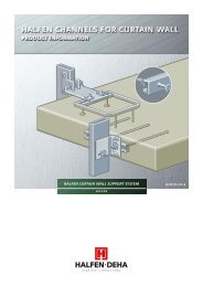 HALFEN CURTAIN WALL SUPPORT SYSTEM