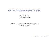 Bases for automorphism groups of graphs