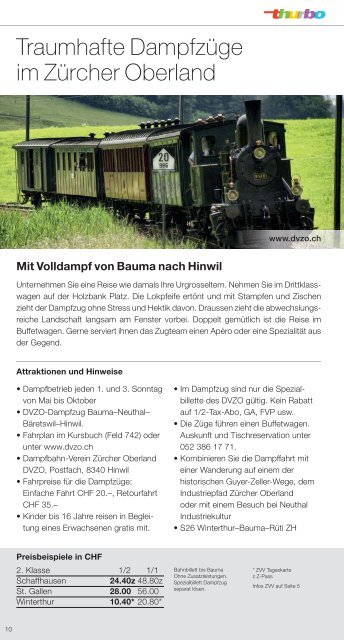 Freizeittipps Sommer 2013 - Ausflüge in der Ostschweiz ... - PostBus