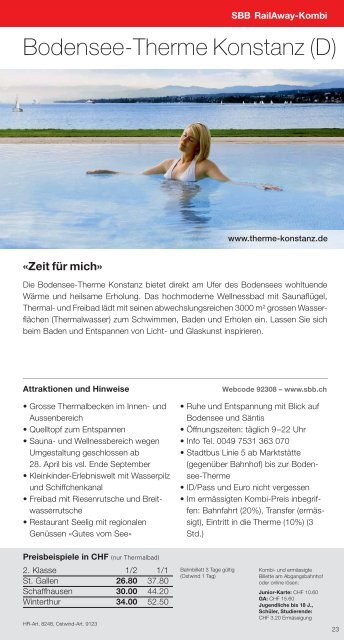 Freizeittipps Sommer 2013 - Ausflüge in der Ostschweiz ... - PostBus