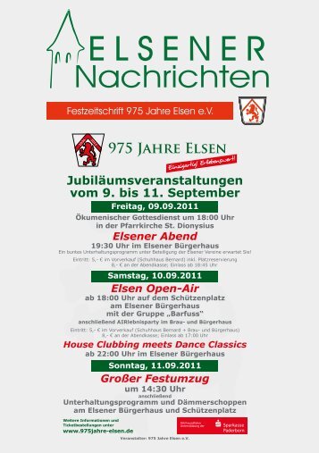 975 Jahre Elsen! - Heimat- und Verkehrsverein Elsen eV