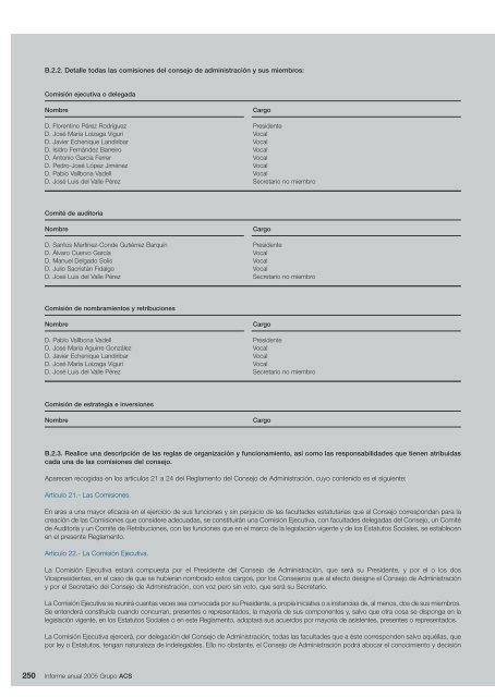 Informe de Gobierno Corporativo - Grupo ACS