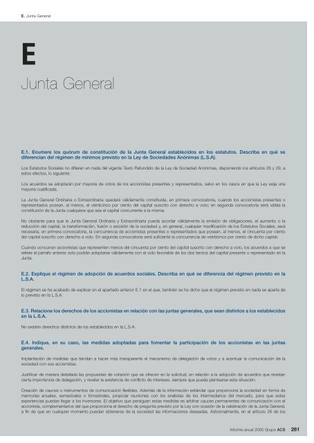 Informe de Gobierno Corporativo - Grupo ACS