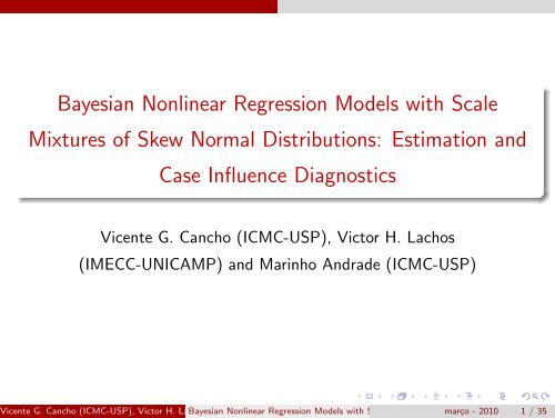 Bayesian Nonlinear Regression Models with Scale Mixtures of Skew ...