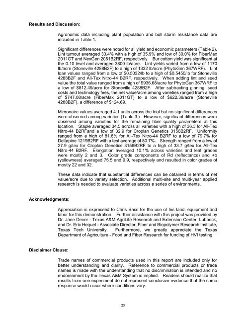 Systems Agronomic and Economic Evaluation of Cotton Varieties in ...