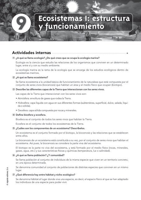 Solucionario Unidad 9. Ciencias de la Naturaleza 2 ... - Algaida