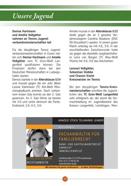 Heft 2/2011 - Mannschaften