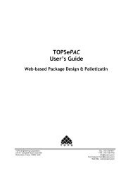 TOPSePAC User's Guide - TOPS - Packaging Software