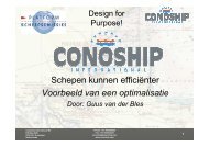 Conoship - Schepen kunnen efficienter