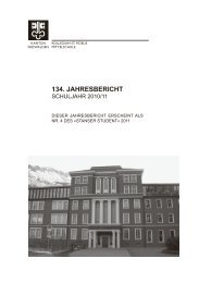 Jahresbericht Schuljahr 2010/11 - Kollegium St. Fidelis