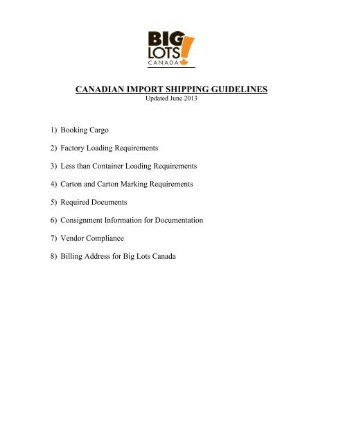 Import guidelines 2024