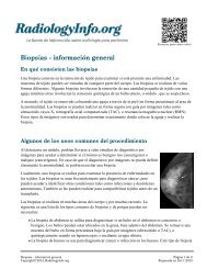 Biopsias - informaciÃ³n general - RadiologyInfo