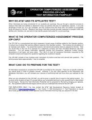 OP-CAP TIP - AT&T