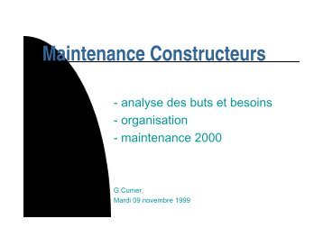 Maintenance Constructeurs - TS