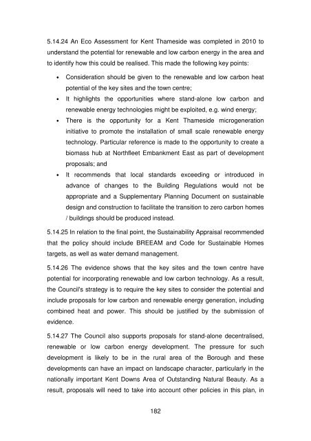 Proposed Submission: Gravesham Local Plan Core Strategy