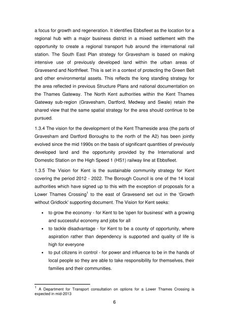 Proposed Submission: Gravesham Local Plan Core Strategy