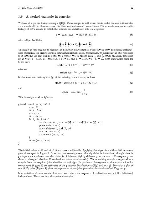 Introduction to MCMC * Petros Dellaportas and Gareth O. Roberts ...