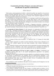 Caratteristica di Eulero-Poincaré, curvatura di Gauss e tassellazione ...