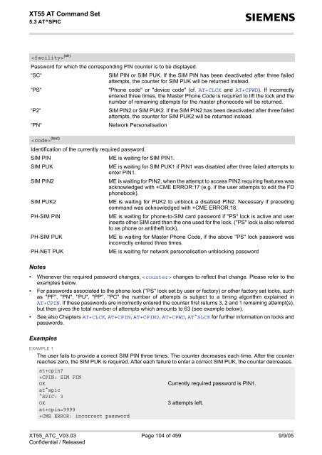 XT55 AT Command Set - Wireless Data Modules