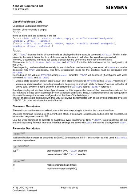 XT55 AT Command Set - Wireless Data Modules