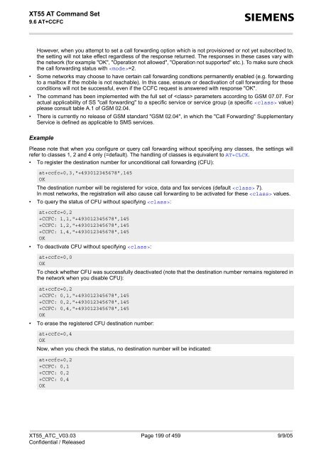 XT55 AT Command Set - Wireless Data Modules