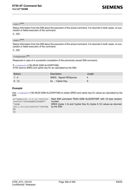 XT55 AT Command Set - Wireless Data Modules