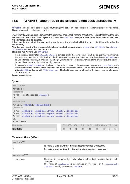 XT55 AT Command Set - Wireless Data Modules