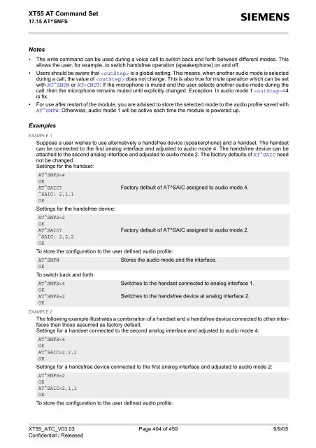 XT55 AT Command Set - Wireless Data Modules