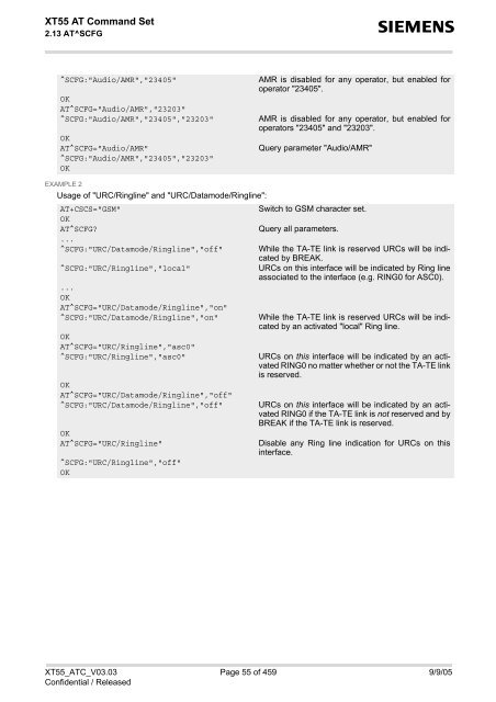 XT55 AT Command Set - Wireless Data Modules