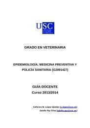 GRADO EN VETERINARIA GUÃA DOCENTE Curso 2013/2014