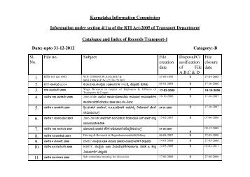 Transport-RTI-4(1)A-English - Government of Karnataka