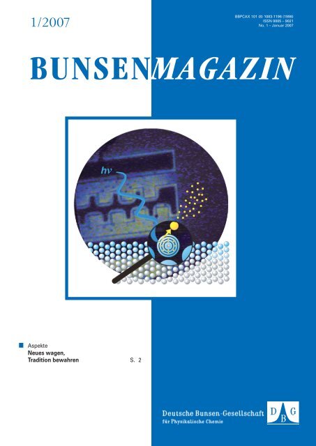 bunsenmagazin - Deutsche Bunsengesellschaft für Physikalische ...