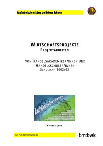 Abschlussprojekte des Schuljahres 2002