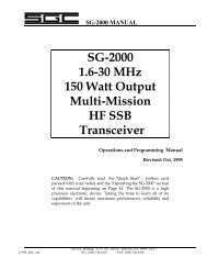 sg-2000 manual - SGC