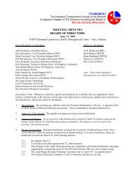 Board of Directors Meeting Minutes (Jun. 2003) - ITS Midwest