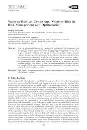 Value-at-Risk vs. Conditional Value-at-Risk in Risk ... - ResearchGate