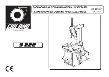 catalogo ricambi originali - original spare parts catalogue pieces d ...