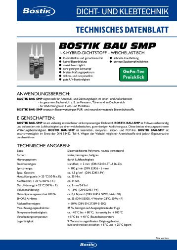 A8-Bostik® BAU SMP - Webshop - GaFa Tec Handels GmbH