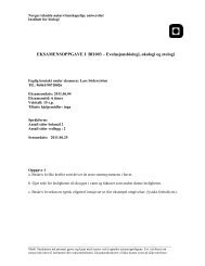 EKSAMENSOPPGAVE I BI1003 ... - Institutt for biologi