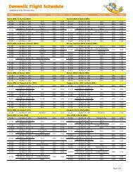 Domestic Flight Schedule (020514)